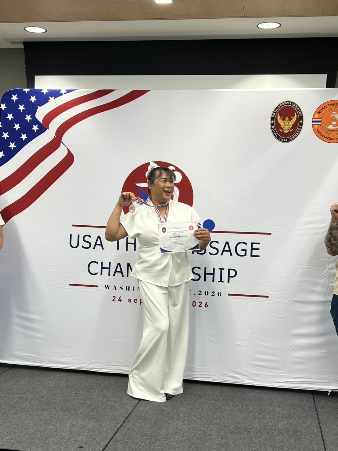 Simone Wins Two Medals at the 2026 USA Thai Massage Championship